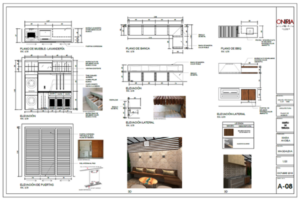 Planos para puertas de lavanderia