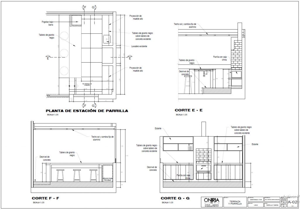 Diseño de estaciones de parrilla