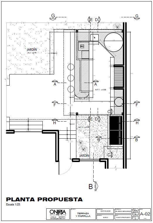 Plano de parrilla