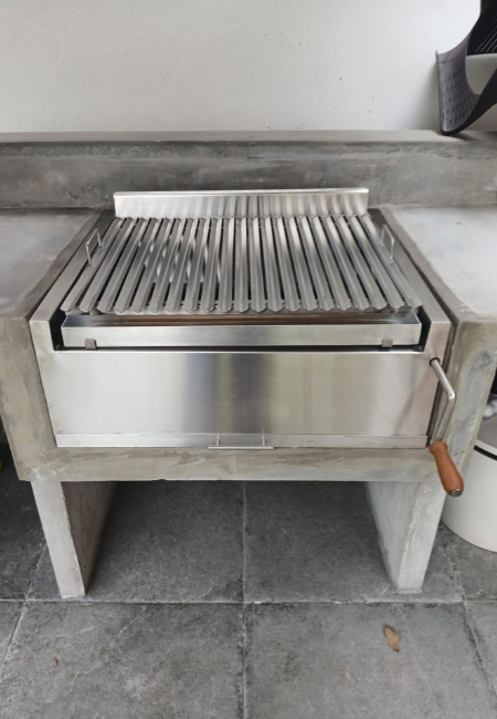 Parrilla de acero inoxidable para empotrar