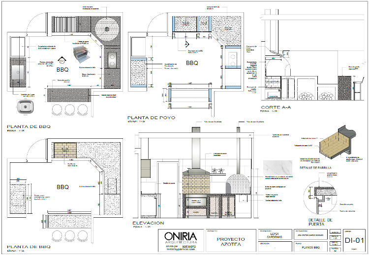 Plano de cocina artesanal