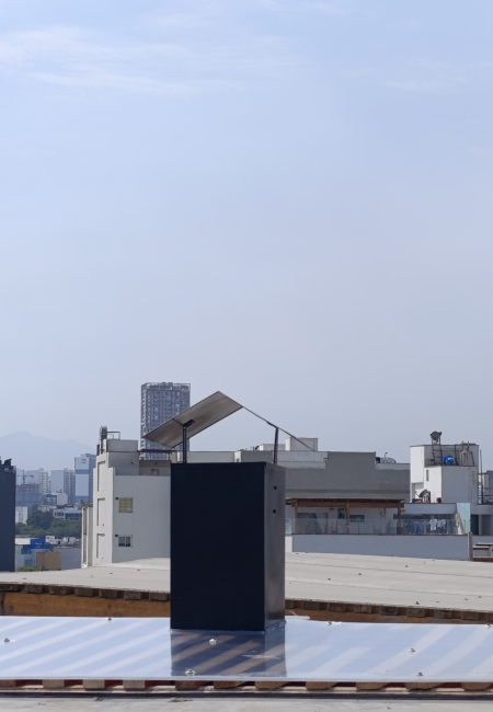 Salida de ducto con sombrero