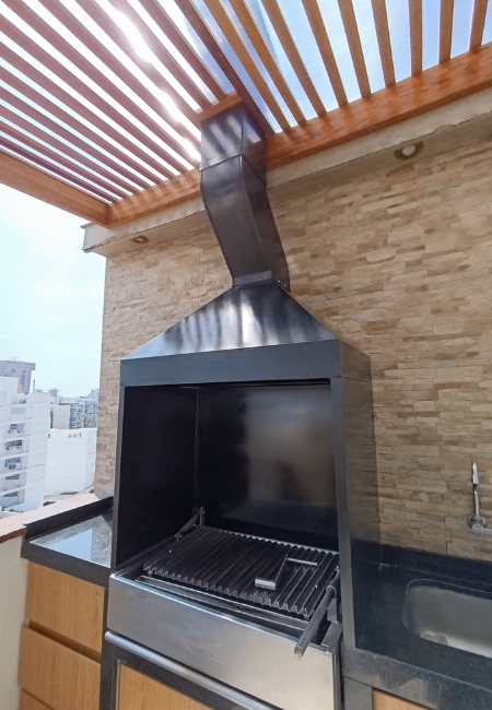 Campana con muros de acero galvanizado
