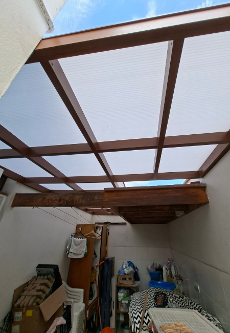 Techo para lavandería de casa