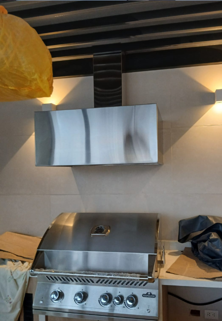 Campana rectangular para parrilla