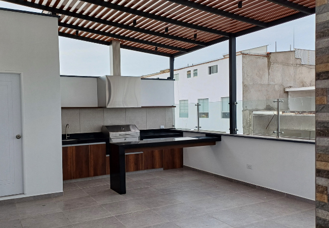 Terraza en playa pulpos