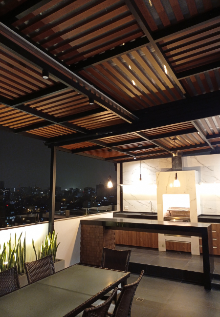 Sol y sombra de aluminio cuadriculado