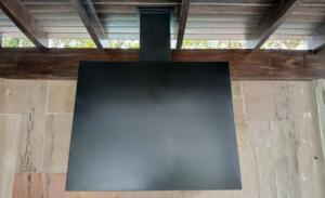 Campanas rectangulares negras