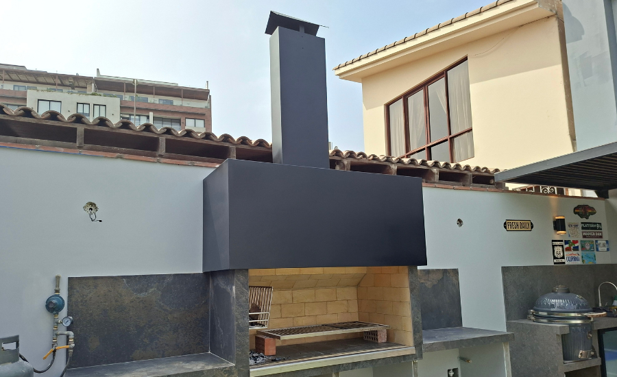 Campanas rectangulares negras