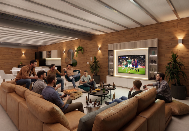 televisores en terrazas