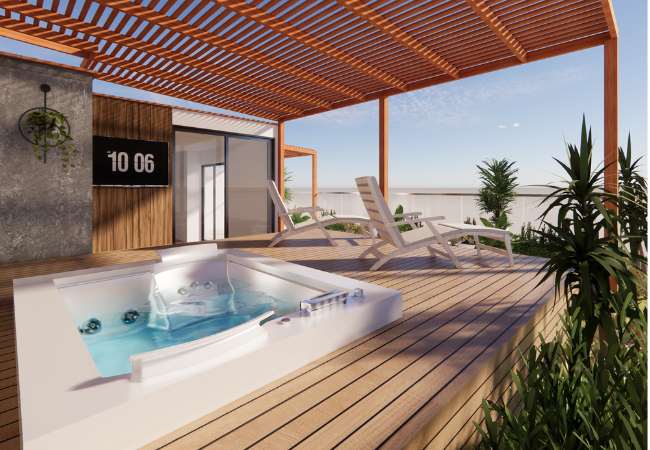 Jacuzzi para terraza