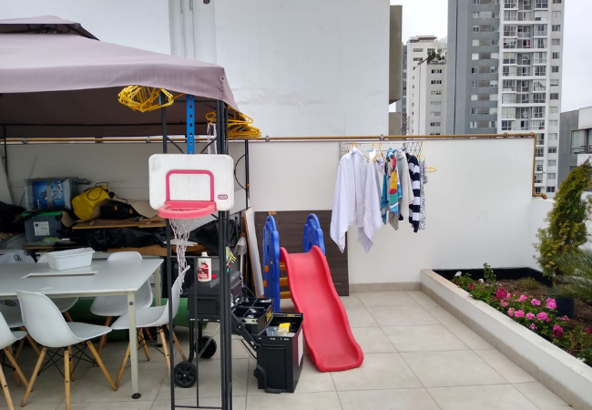 La terraza existente en miraflores