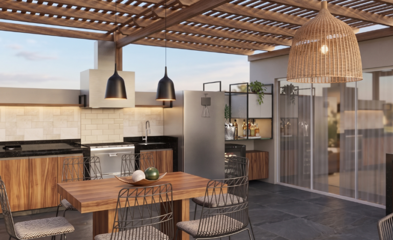Diseño de terraza contemporánea