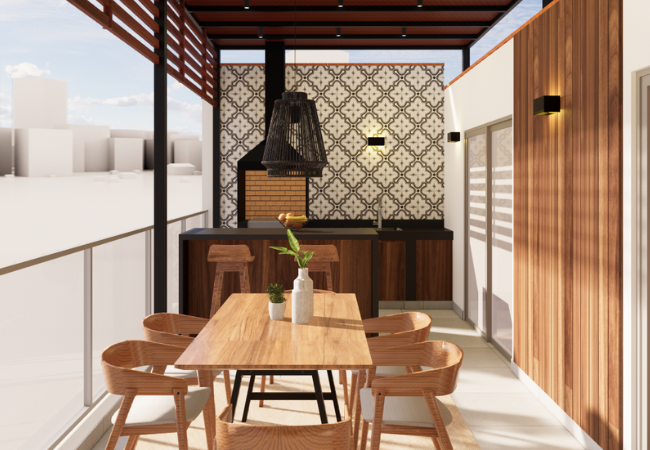Diseño de terraza en Santa Catalina