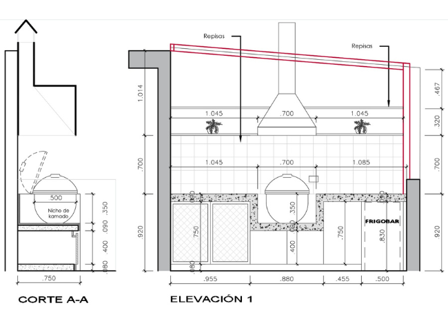 Plano para una estación de Kamado