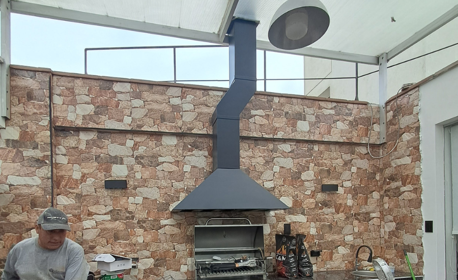 Campanas con ductos quebrados